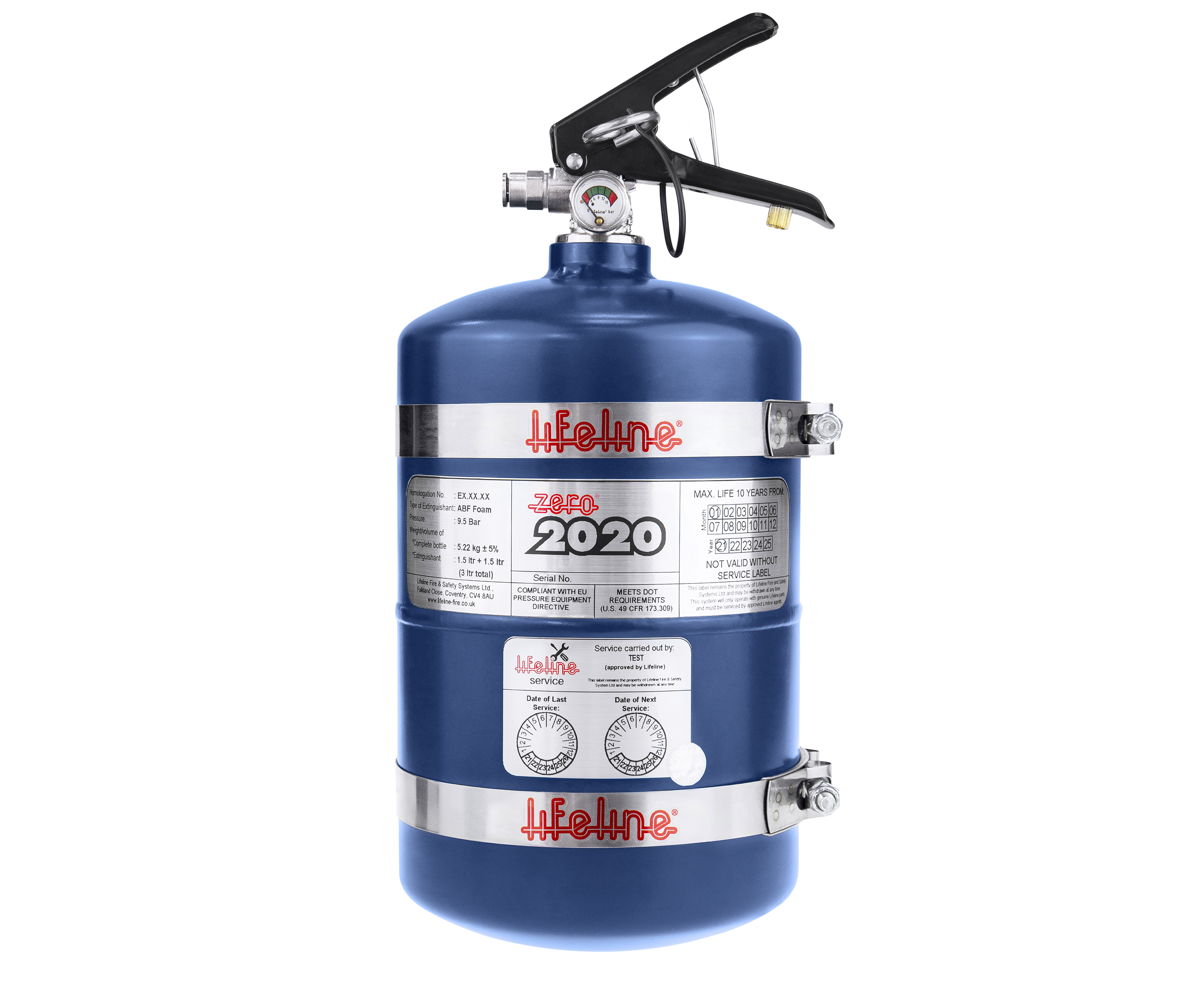 Lifeline Zero 2020 Fire Marshal 3.0 Litre Mechanical Fire Extinguisher Kit