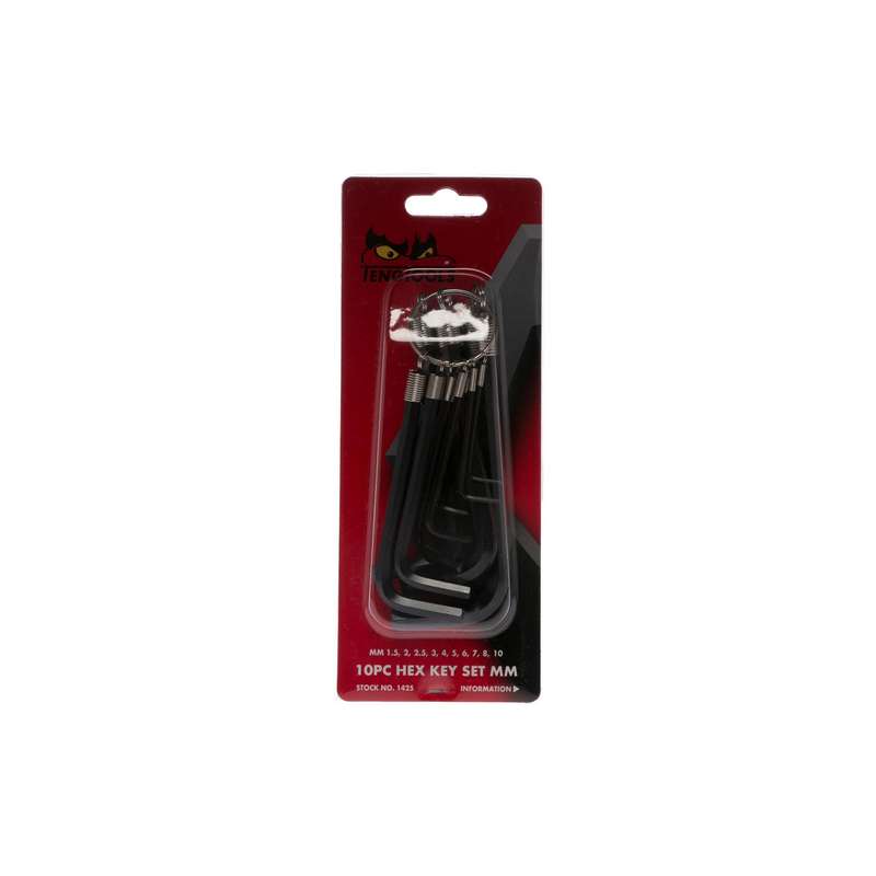 Hex Key Set MM 10 Piece Set - 1425