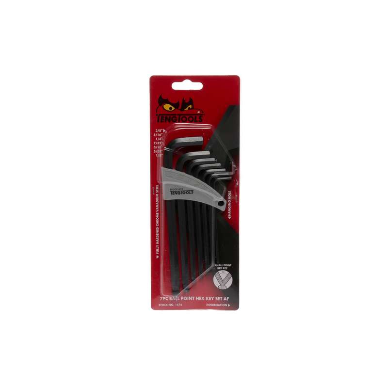 Hex Key Set AF Ball Point 7pc Set - 1474