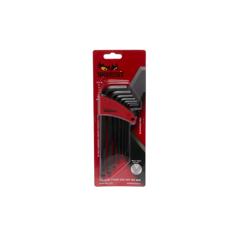Hex Key Set MM Ball Point 7pc Set - 1475