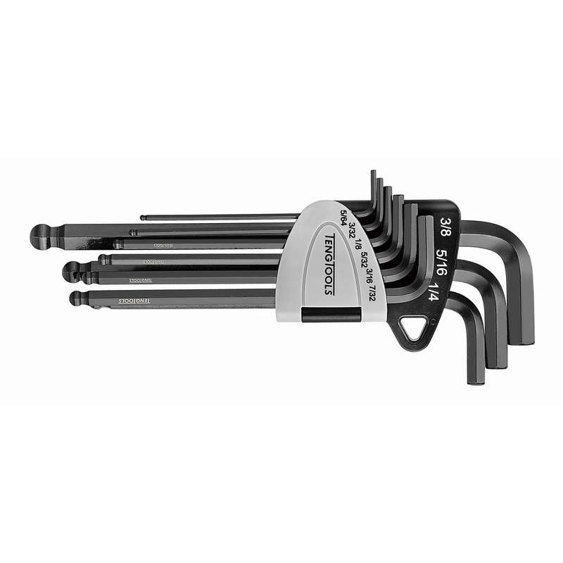 Hex Key Set CR-MO Ball Point AF 9pcs - 1499AF