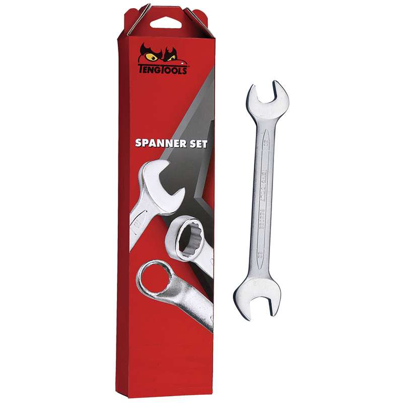Spanner Set Double Open End MM 8pcs - 6208