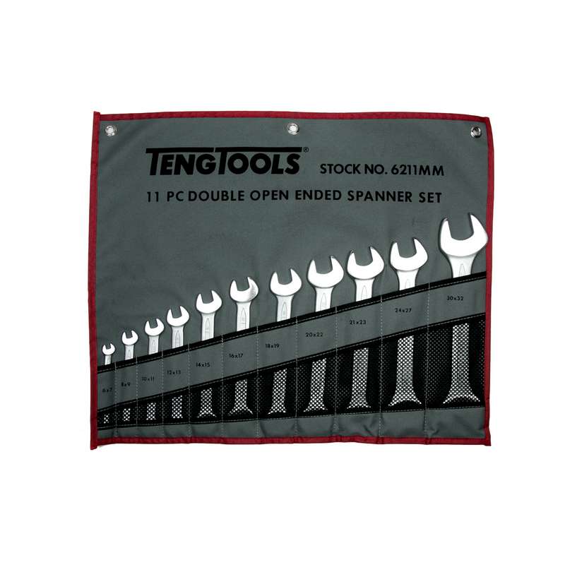 Spanner Set Double Open End MM 11pcs - 6211MM