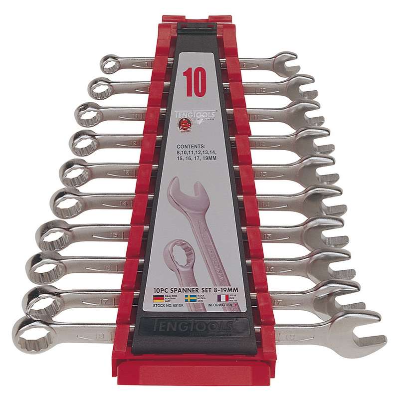 Spanner Set Combination MM 10 Pieces - 6510A