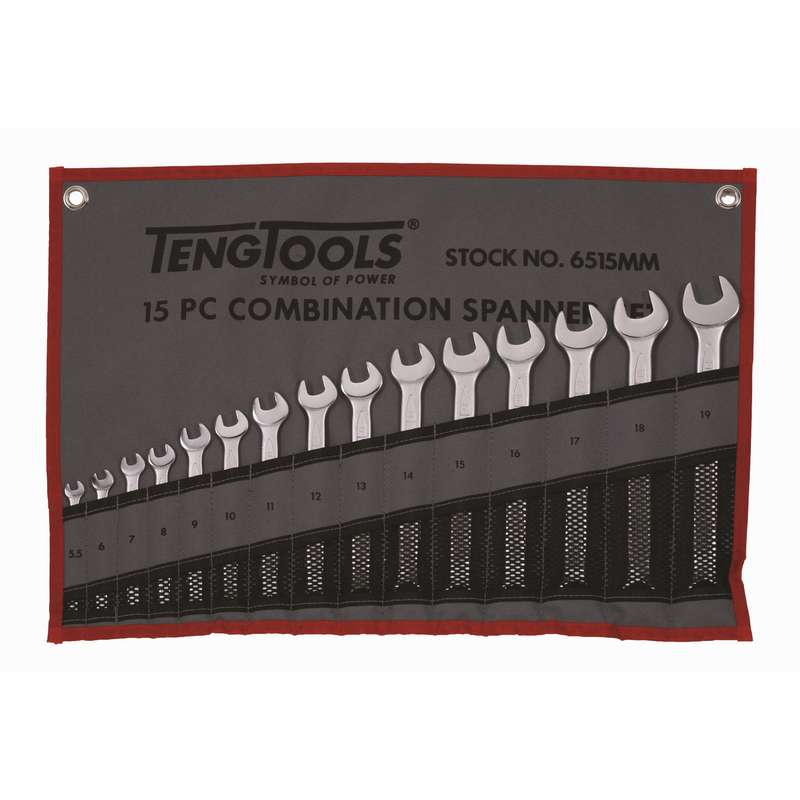 Spanner Set Combination Metric 15pcs - 6515MM