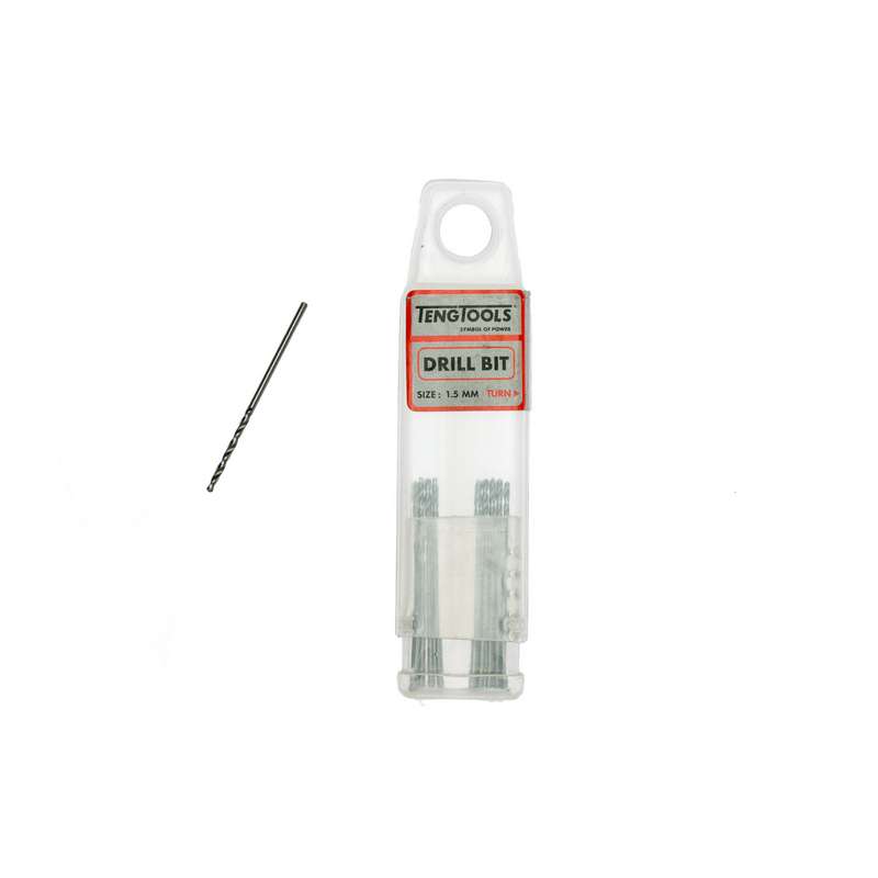 Drill Bits Fully Ground 1.5mm 10 pcs - DBX015