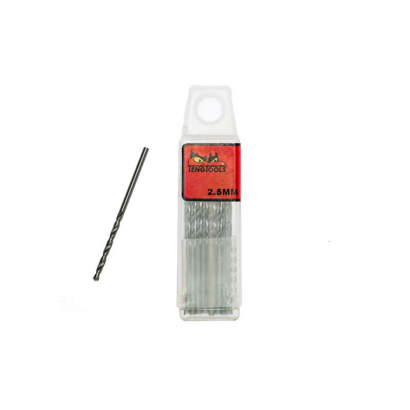 Drill Bits Fully Ground 2.5mm 10 pcs - DBX025