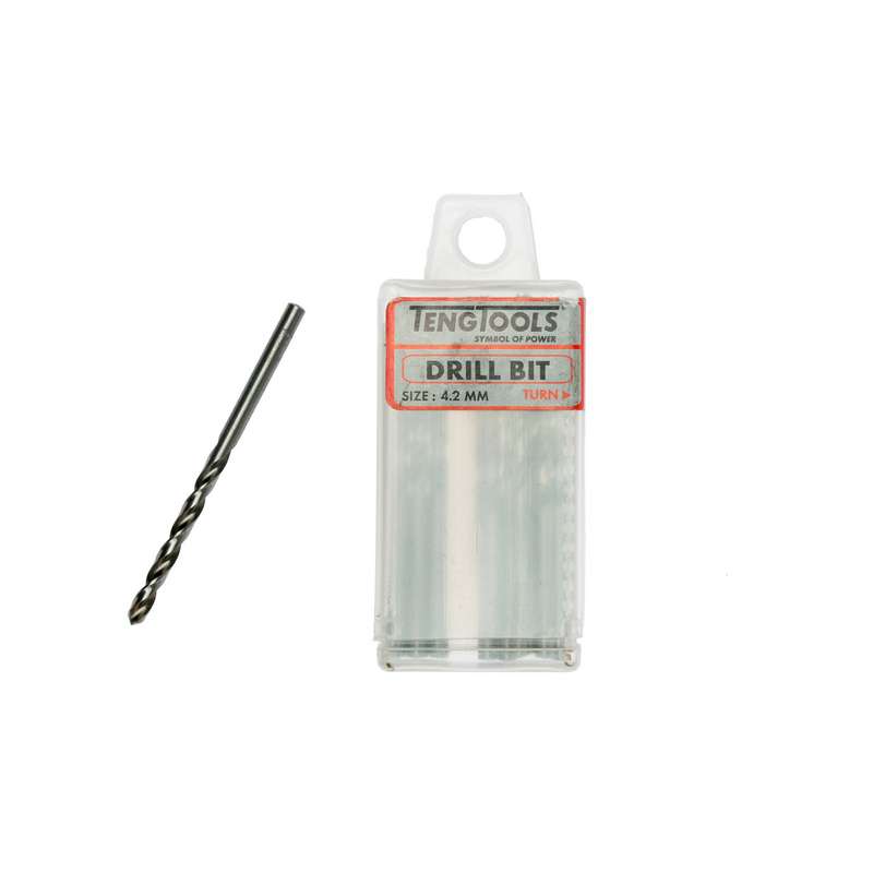 Drill Bits Fully Ground 4.2mm 10 pcs - DBX042