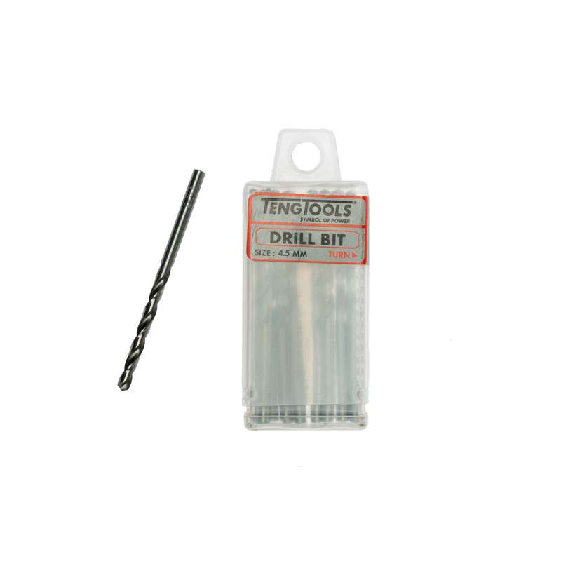 Drill Bits Fully Ground 4.5mm 10 pcs - DBX045