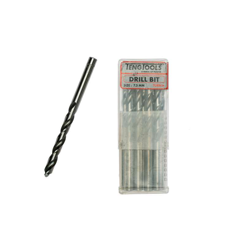 Drill Bits Fully Ground 7.5mm 10 pcs - DBX075