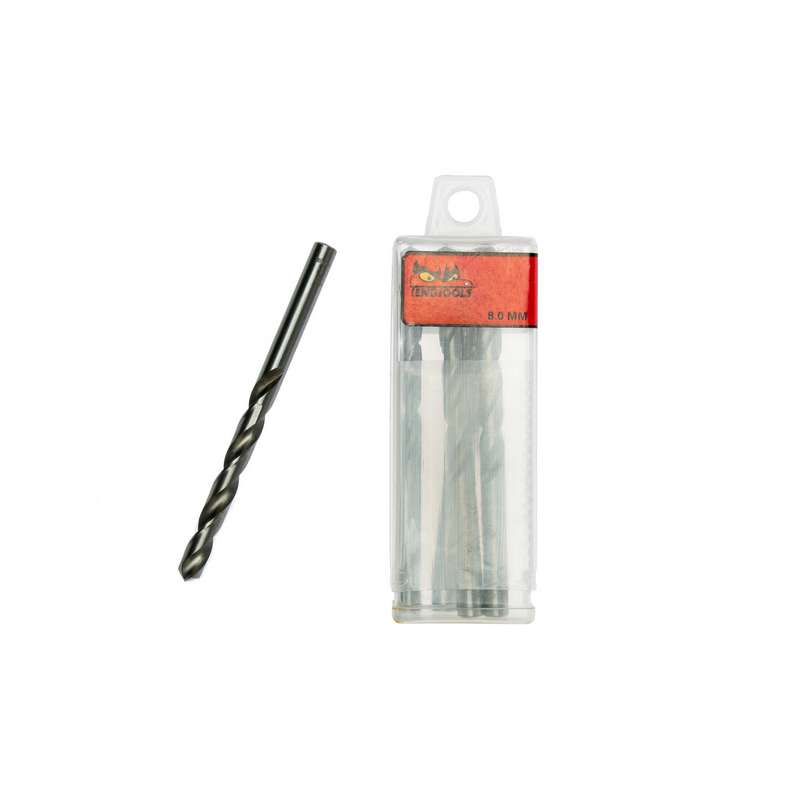 Drill Bits Fully Ground 8.0mm 5 pcs - DBX080