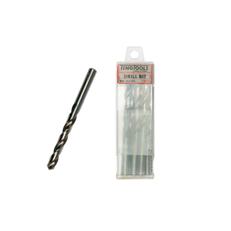 Drill Bits Fully Ground 10.5mm 5 pcs - DBX105