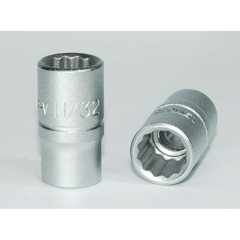Socket 1/4 inch Drive 12pt 11/32 inch - M14011112-C