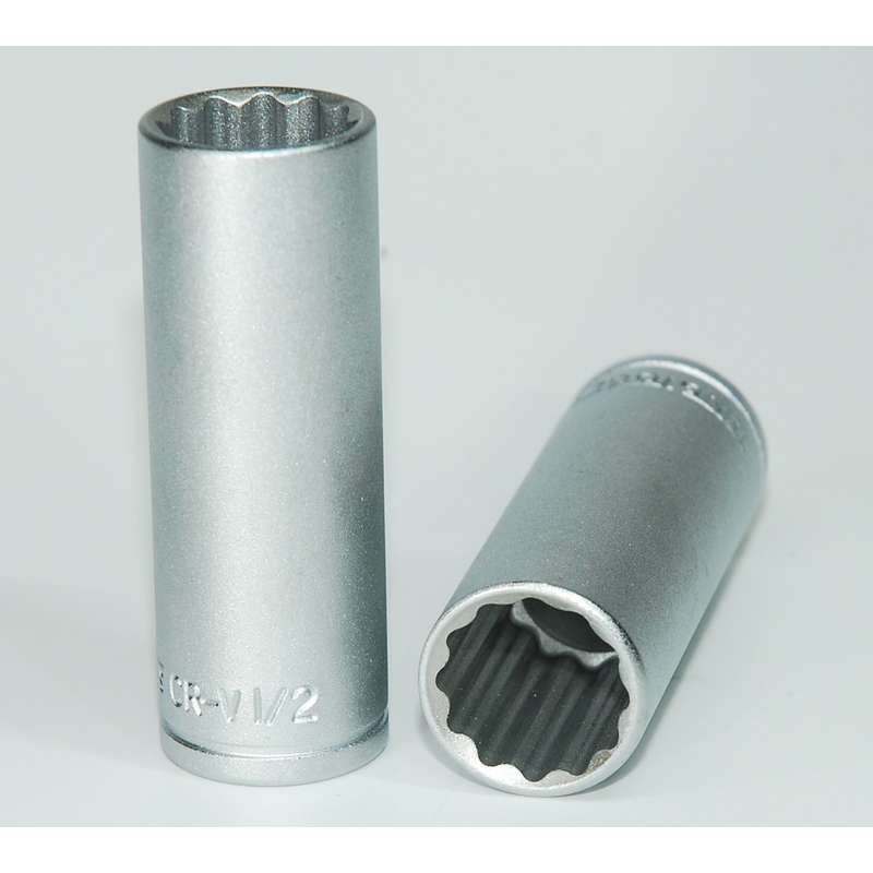 Socket Deep 1/4 in Dr 12pt 1/2 in - M14021612-C