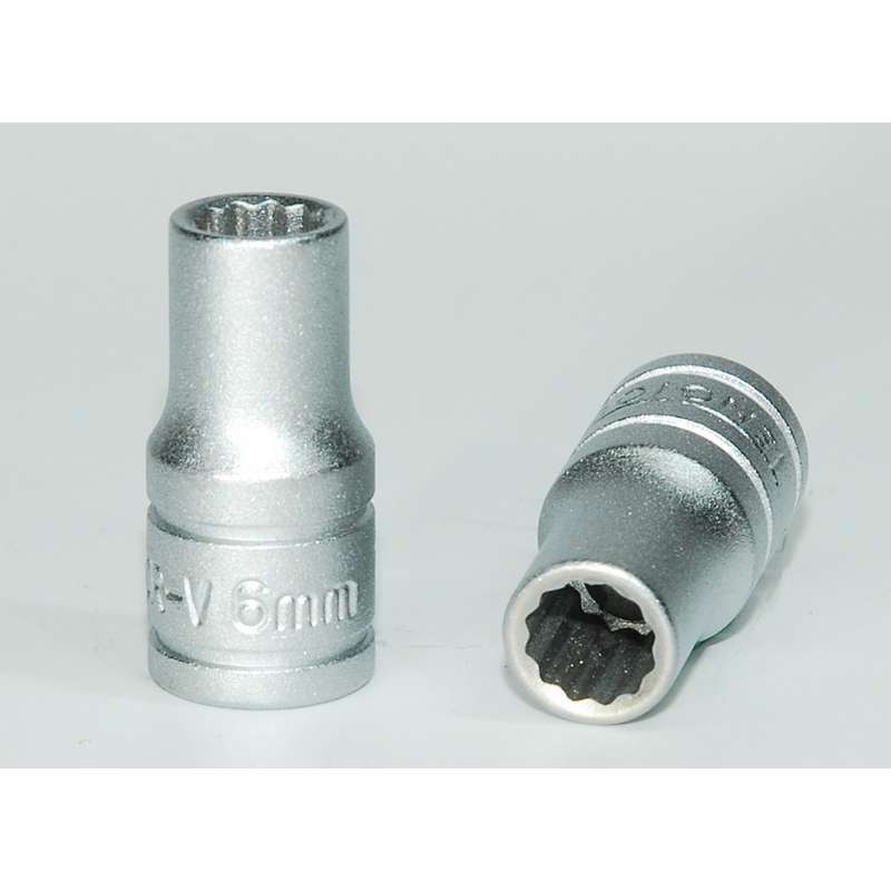 Socket 1/4 inch Drive 12pt 6 mm - M14050612-C