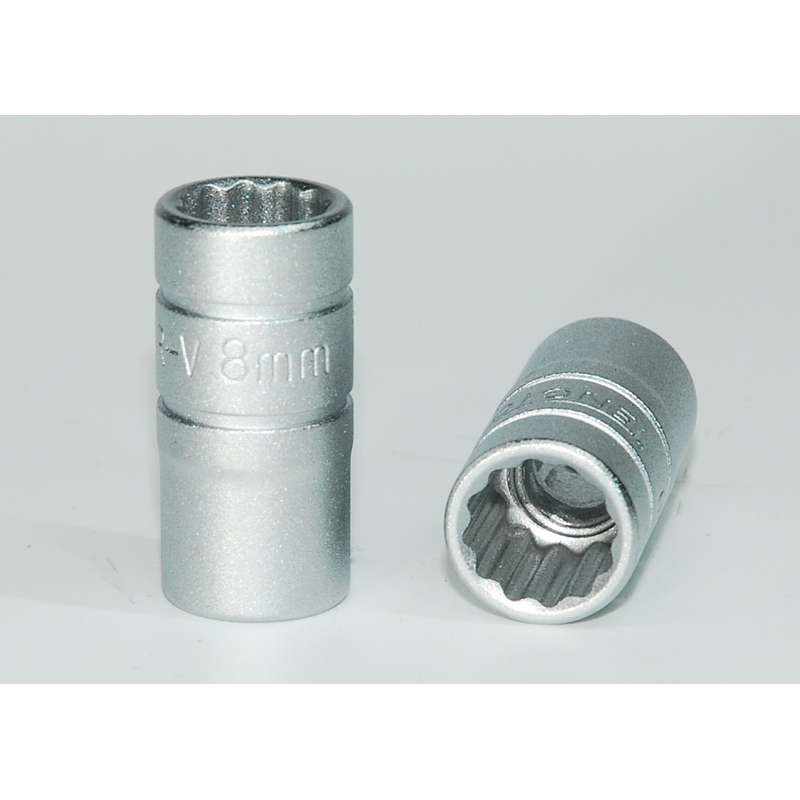 Socket 1/4 inch Drive 12pt 8 mm - M14050812-C
