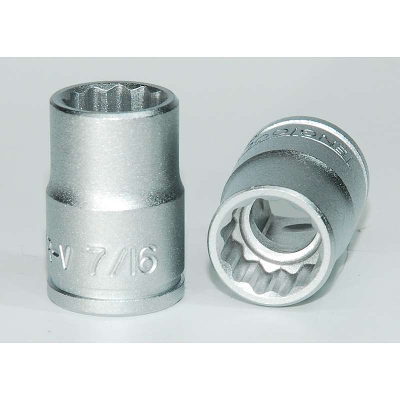 Socket 3/8 inch Drive 12pt 7/16 inch - M38011412-C