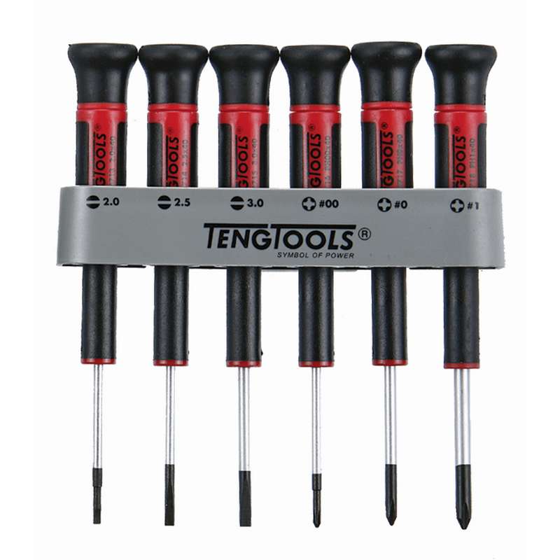 Screwdriver Set 6 Piece Mini Flat, PH - MDM706