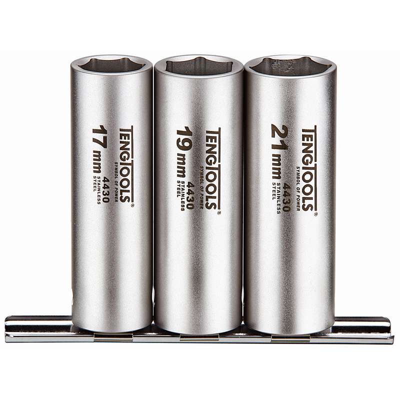 Socket Set 1/2in dr Deep MM Stainless - MS1203