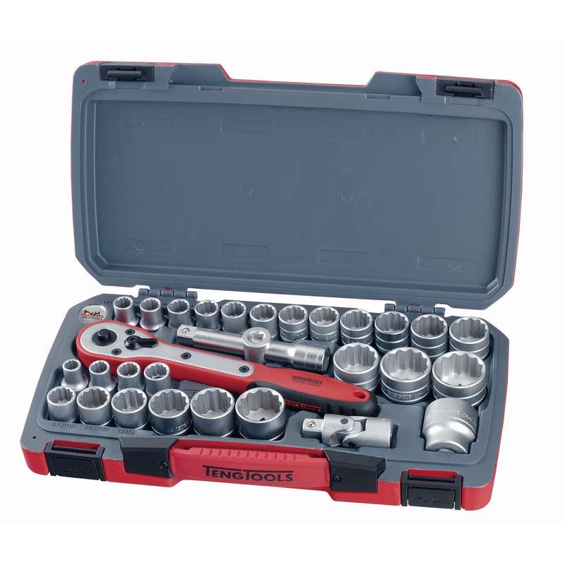 Socket Set 1/2in dr MM/AF 30 Pieces - T1230