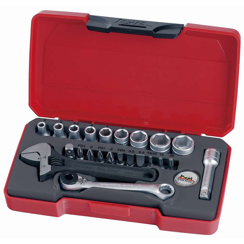 Socket Set 1/4in Drive MM 23 Pieces - T1423