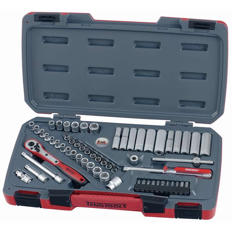Socket Set 1/4in Drive MM 60 Pieces - T1460