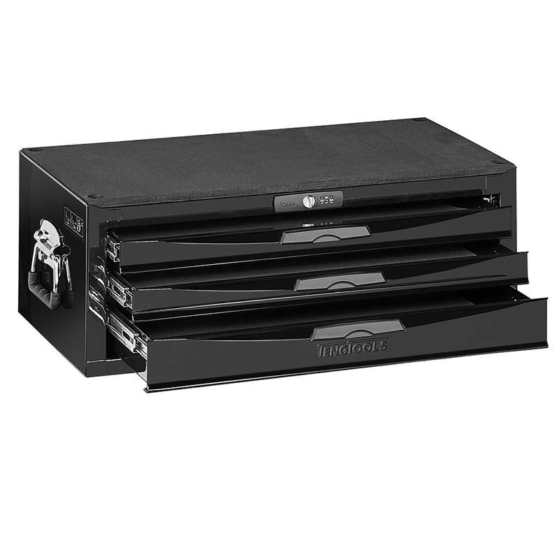 Tool Box Middle Box Black 3 Drawer - TC803NBK