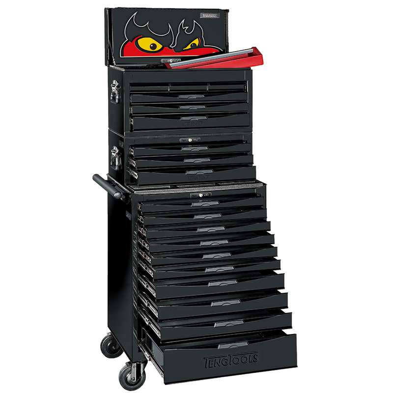 Tool Box Stack System 19 Drawer Black - TC819BK