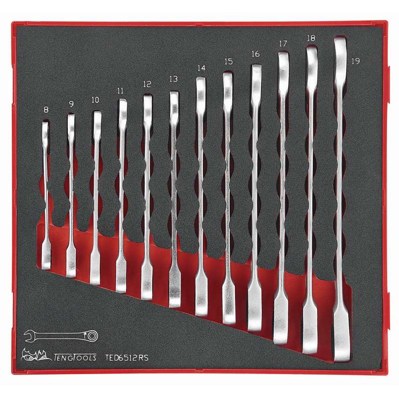 Spanner Set Combination Ratchet 12pcs - TED6512RS