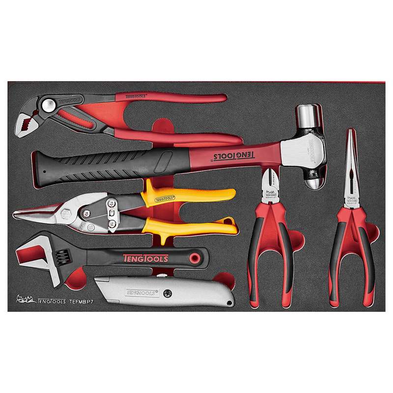 Plier and Hammer Set 7 Pieces - TEFMBP7