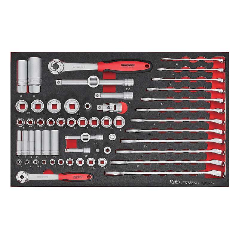 Spanner and Socket Set 57 Pieces - TEFSK57