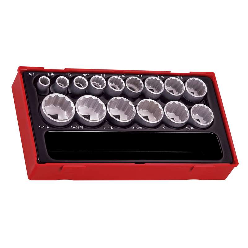 Socket Set 1/2 inch Drive 15 Pieces - TT1215AF