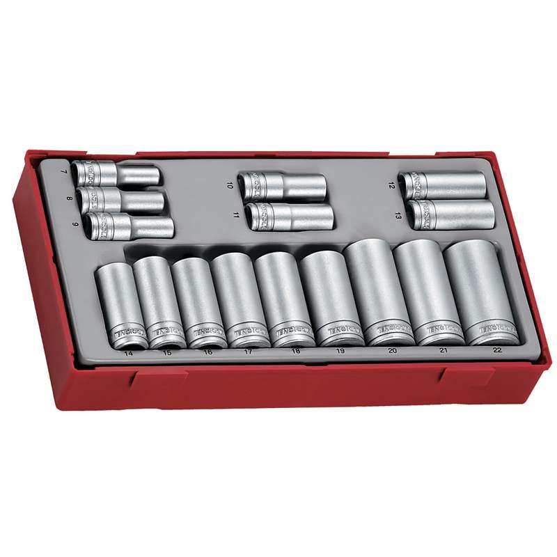 Socket Set 3/8 inch Drive 16 Pieces - TT381612