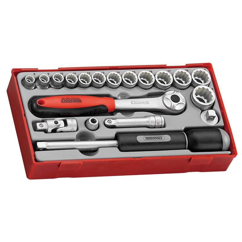 Socket Set 3/8 inch Drive 19 Pieces - TT381912