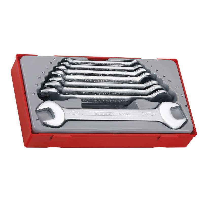 Spanner Set Double Open End 8 Pieces - TT6208