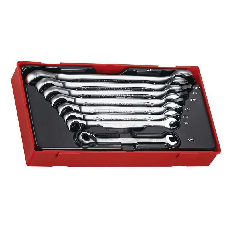 Spanner Set Combn AF Rev Ratchet 8pcs - TT6508RAF