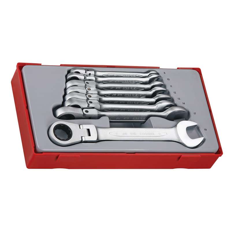 Spanner Set Combn Flexi Ratchet 8pcs - TT6508RF
