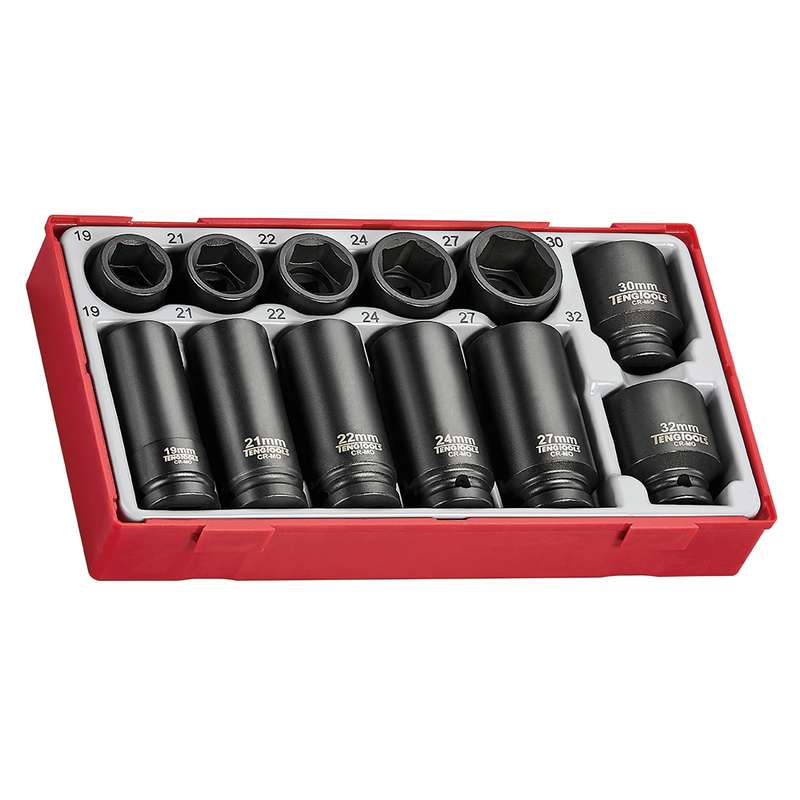 Impact Socket Set 1/2in Drive 12 Pcs - TT9212