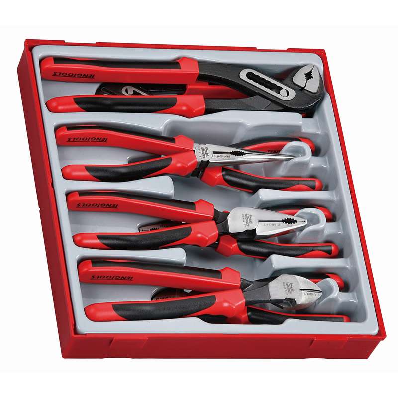 Plier Set TPR Grip 8 Pieces - TTD441-T