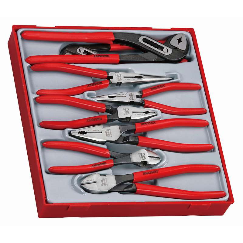 Plier Set Vinyl Grip 8 Pieces - TTD441