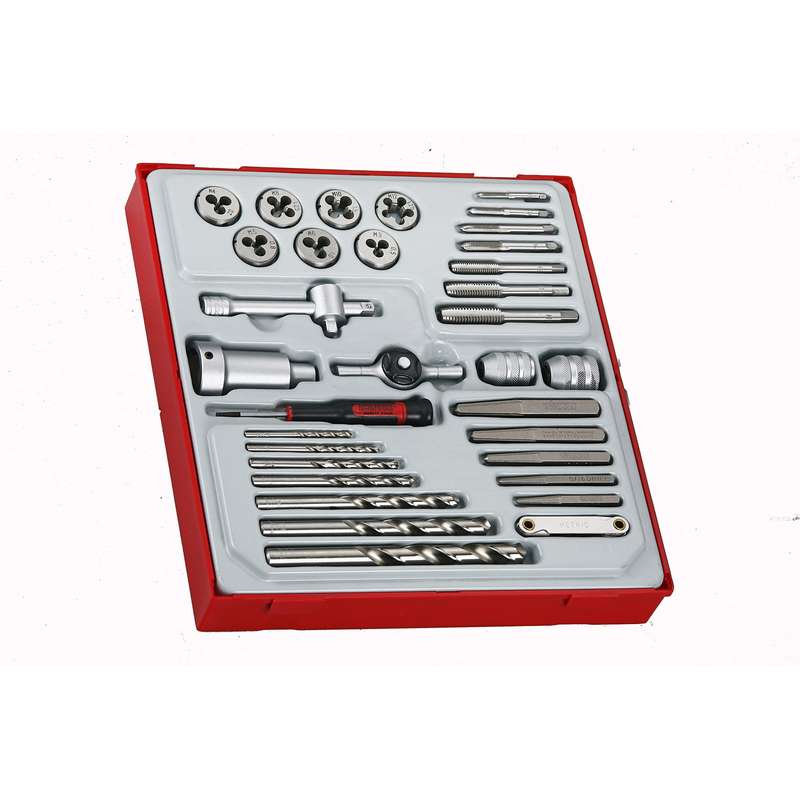 Tap and Die Set 34 Pieces - TTDTD34