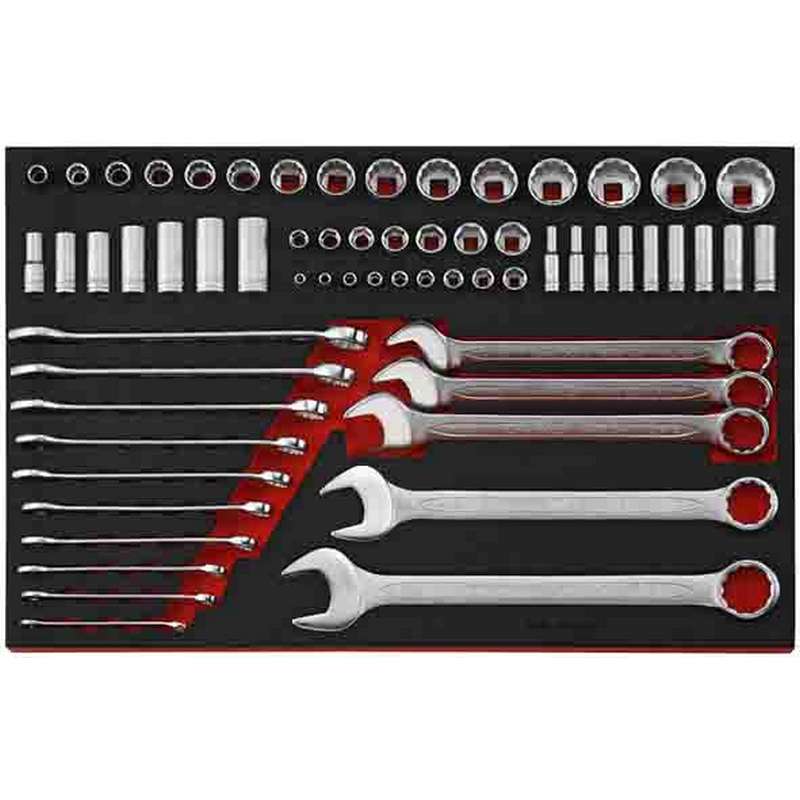 Socket and Spanner Set AF Sizes 62pcs - TTEAF62
