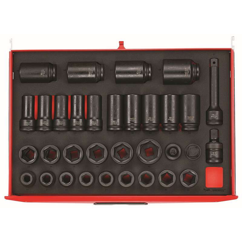 Impact Socket Set 3/4in Drive 33pcs - TTEISK33