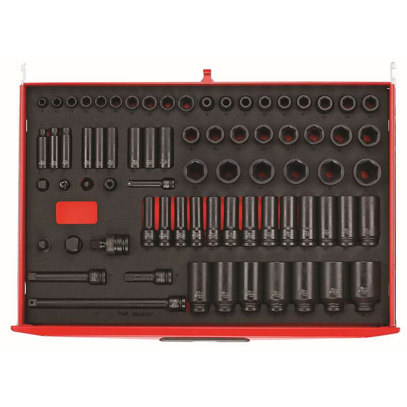 Impact Socket Set 3/8 1/2in dr 73pcs - TTEISK73