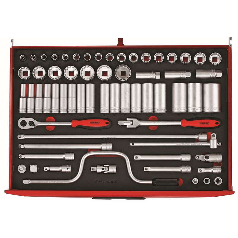 Socket Set 1/2 inch Drive 63 Pieces - TTESK63