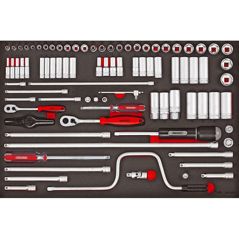 Socket Set 1/4 and 3/8in dr 86 Pieces - TTESK86