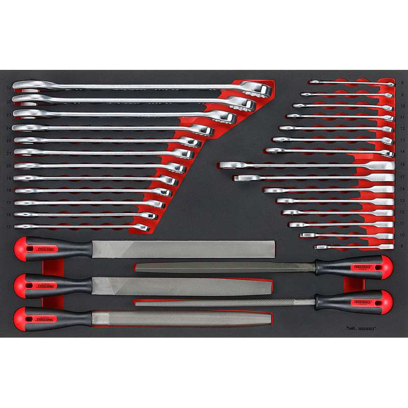 Spanner and File Set 32 Pieces - TTEX32