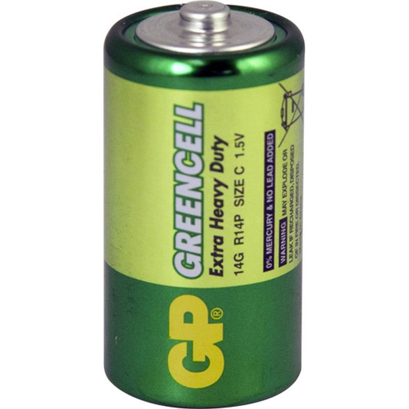 GP BATTERIES 'Greencell' Heavy Duty Batteries   Zinc Chloride BAT2
