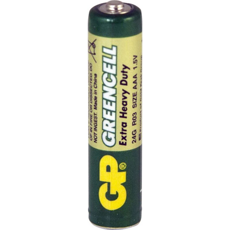 GP BATTERIES 'Greencell' Heavy Duty Batteries   Zinc Chloride BAT30