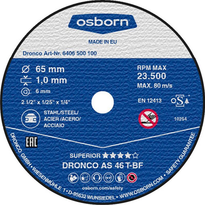 OSBORN 'Special' Mini Metal Cutting Discs DCD23